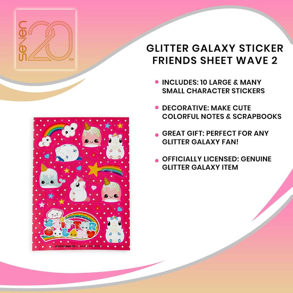 Glitter Galaxy Sticker Friends Sheet Wave 2