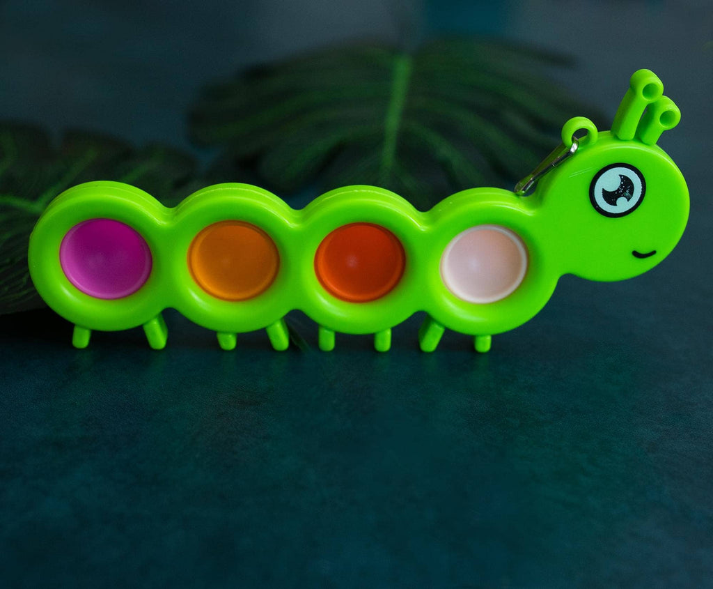 Pop Fidget Caterpillar 4 Button Popping Toy