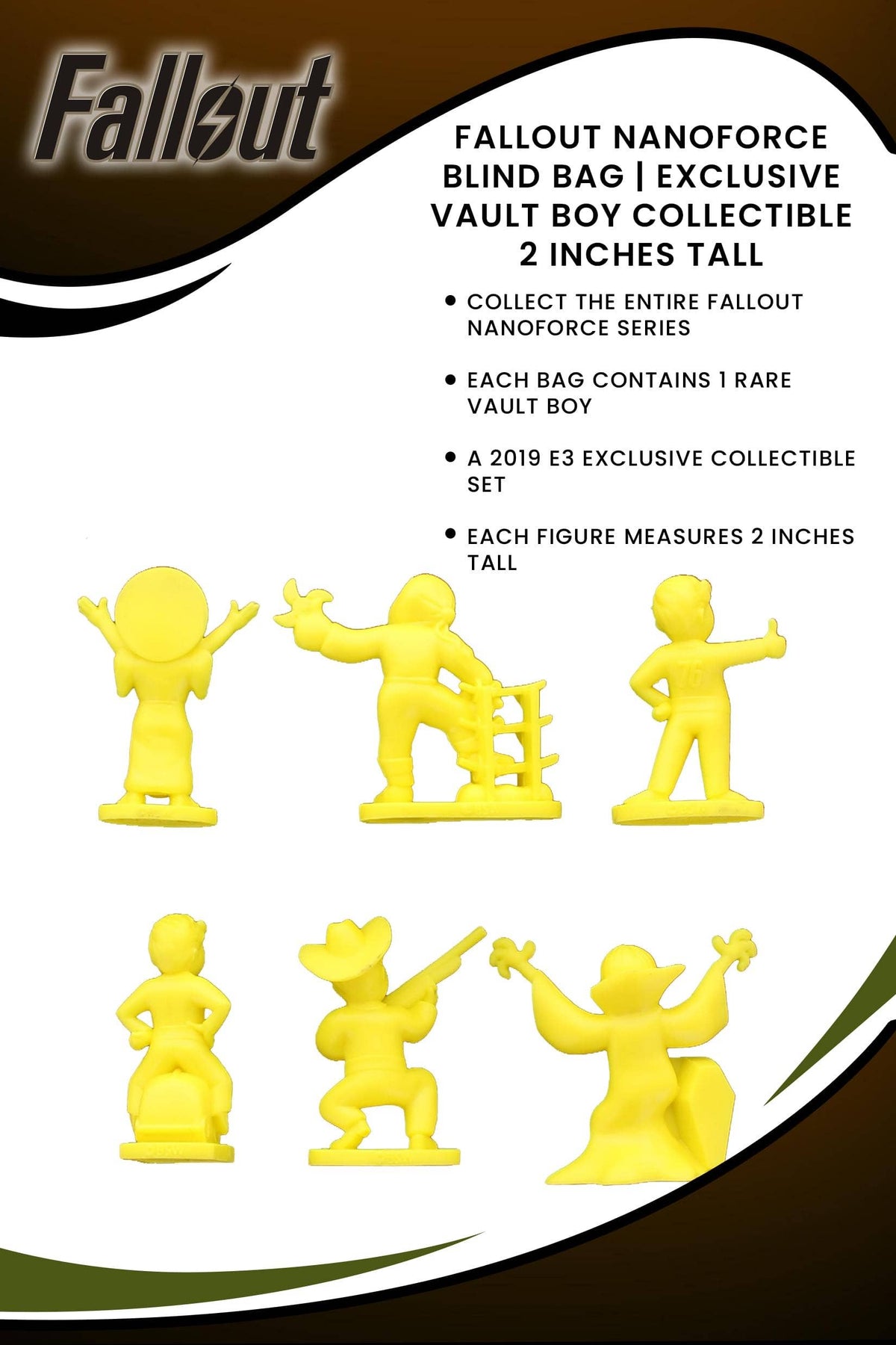 Fallout Vault Boy Nanoforce Blind Bag Figure - 1 Random