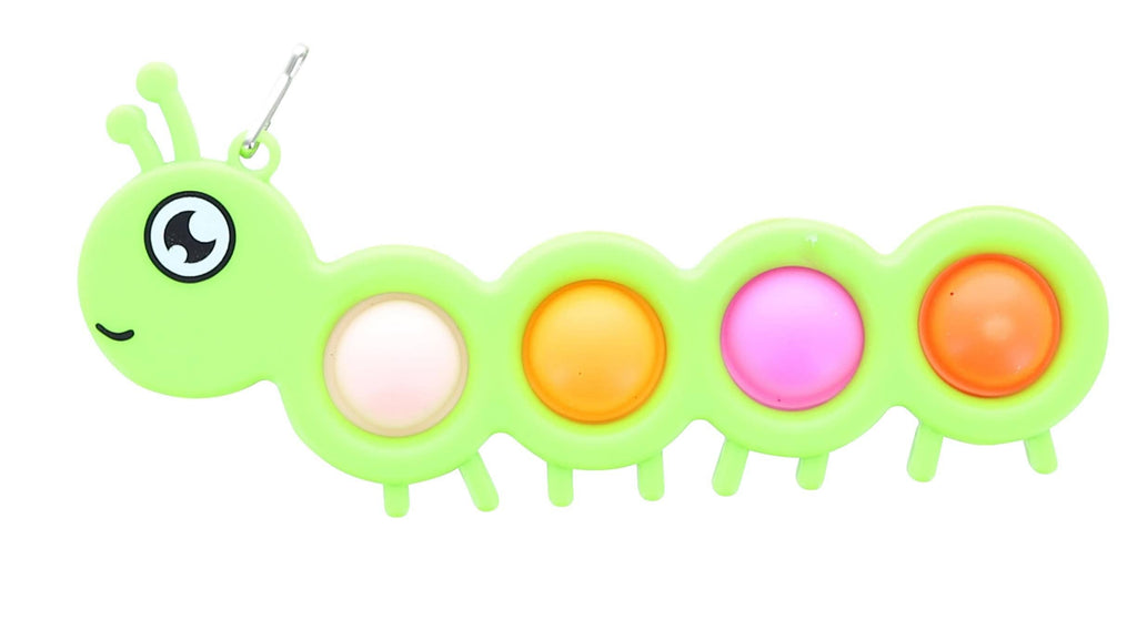 Pop Fidget Caterpillar 4 Button Popping Toy