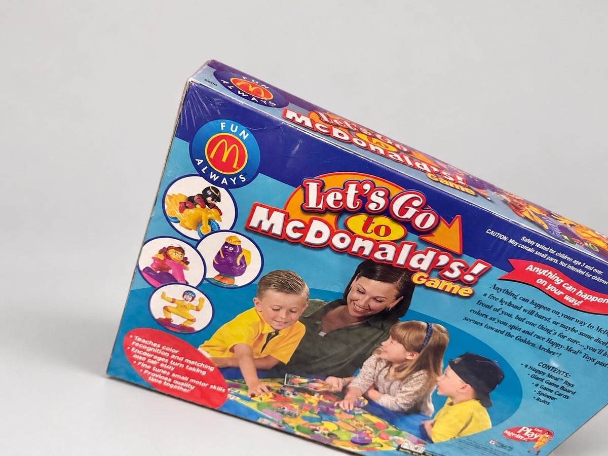 2001 Let's Go to McDonald's Board Game NEW Sealed Patch