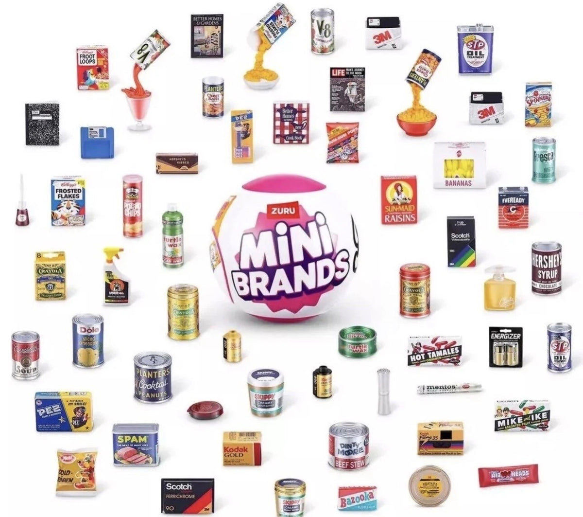 ZURU Mini Brands Retro Series Mystery Capsules Sealed Lot of 3