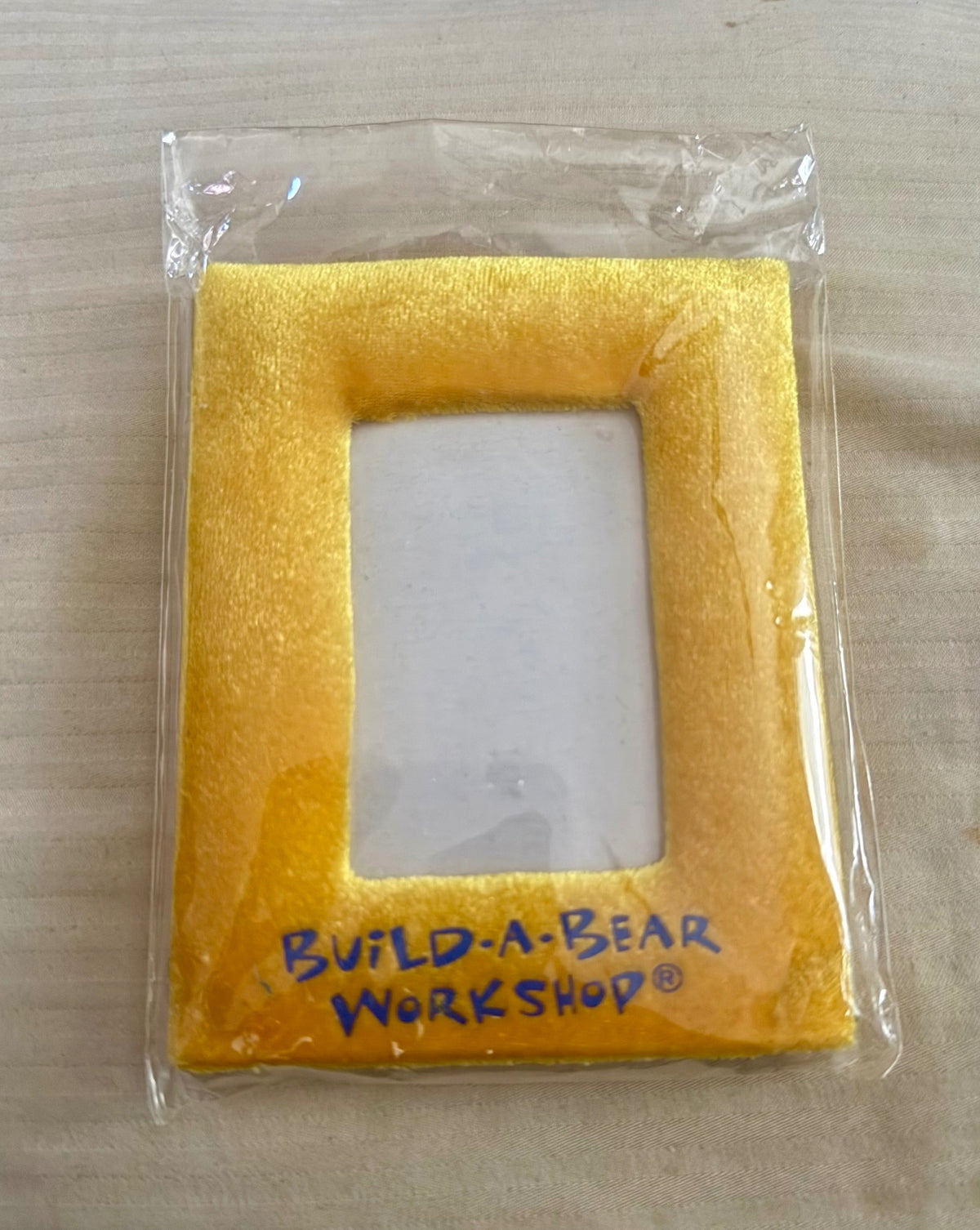 Vintage Build-A-Bear Workshop Yellow Plush Picture Frame NEW