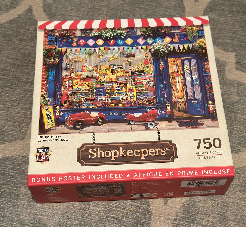 MasterPieces Shopkeepers Toy Shoppe 750 Pc Puzzle Complete