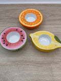 PartyLite P9519 Summer Fest Fruits 3pc Tealight Holders NEW