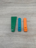 LEGO Brick Separator Tool Lot of 3 Green Teal Orange