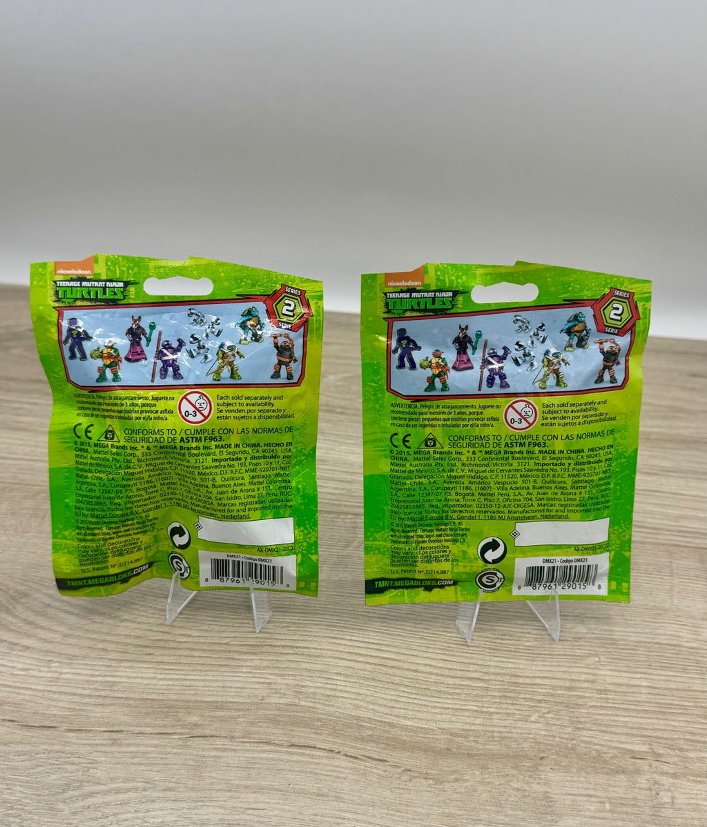 Mega Bloks TMNT Series 2 Blind Bags Lot of 2 Sealed