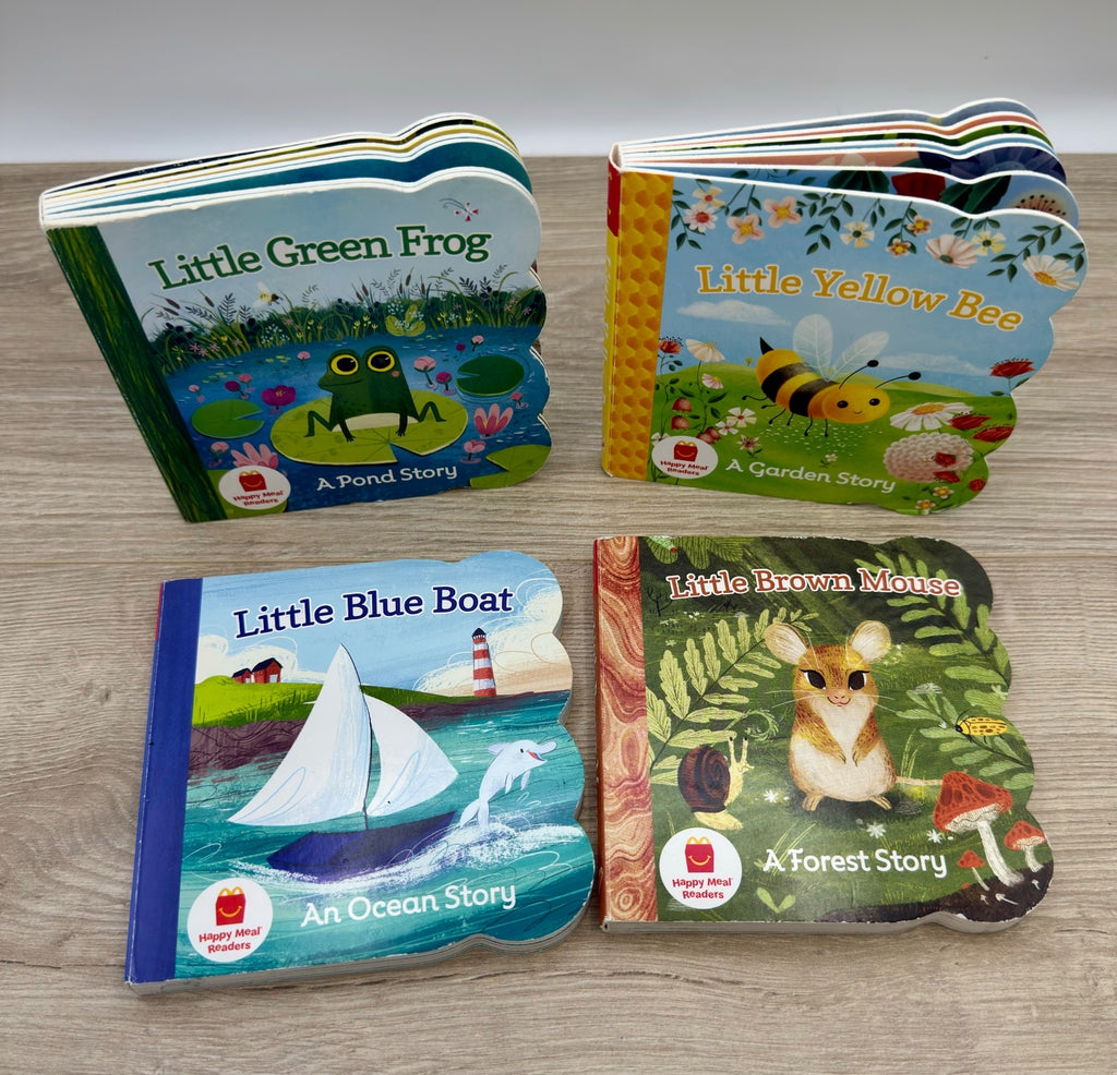 McDonald's Happy Meal Readers 4 Book Set Frog Bee Boat Mouse