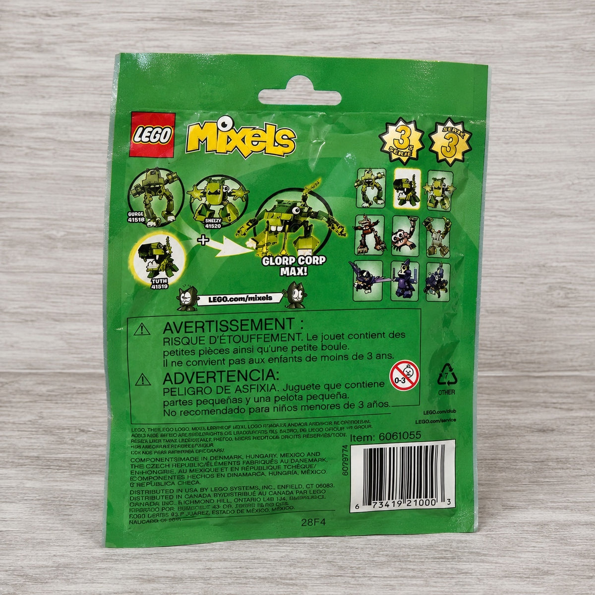 LEGO Mixels 41519 Glurt Series 3 Glorp Corp 62pc NEW Factory Sealed 2014