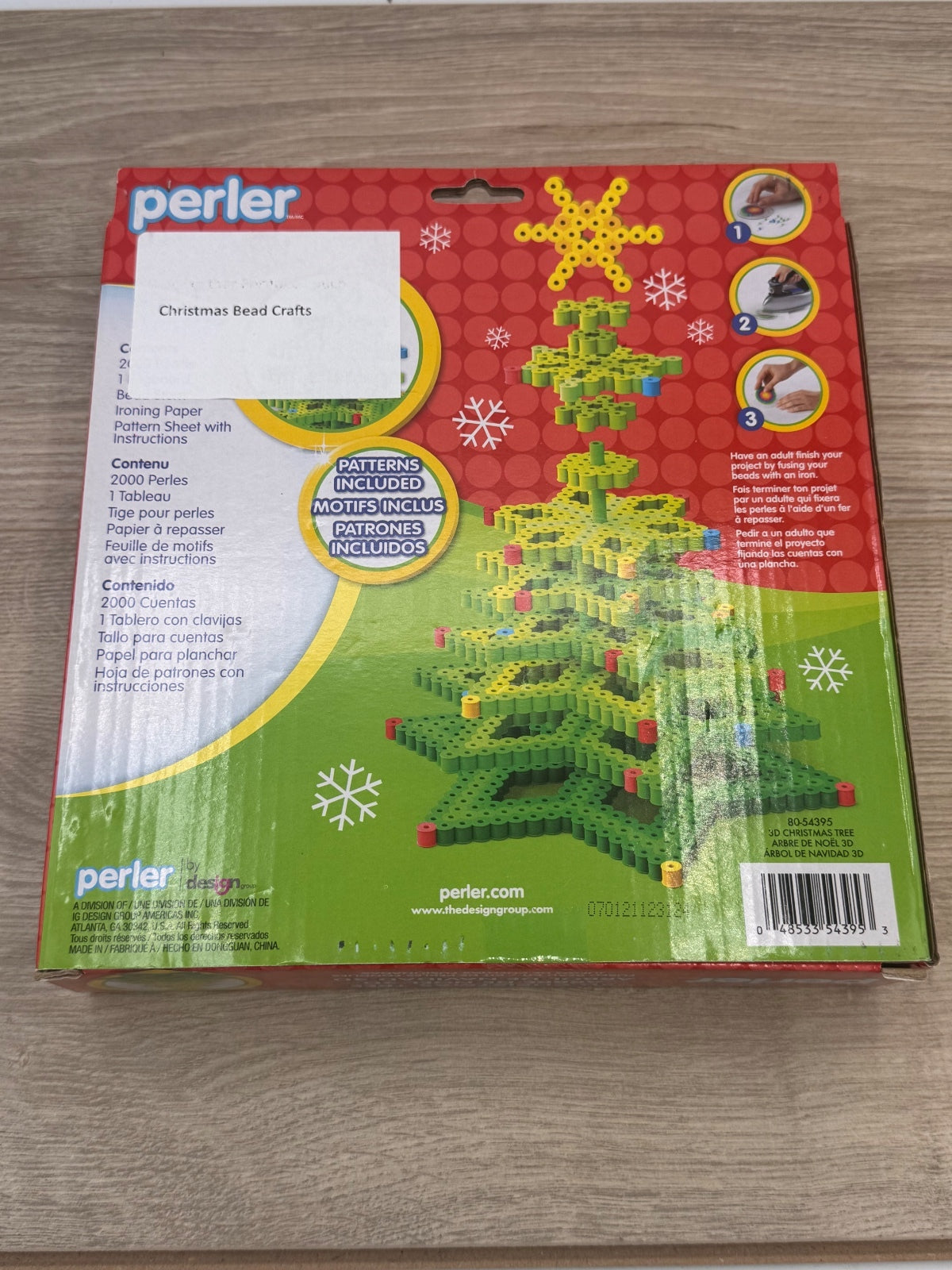 Perler Tree 3D Christmas Tree Fused Bead Kit 2004 Pieces, New In Box
