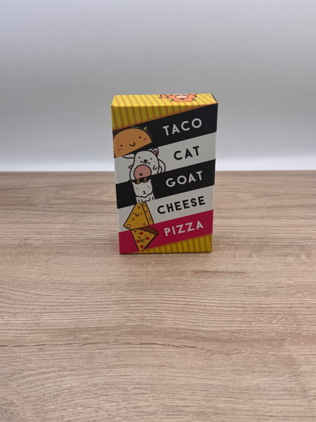 Taco cat goat cheese pizza game, sealed cards