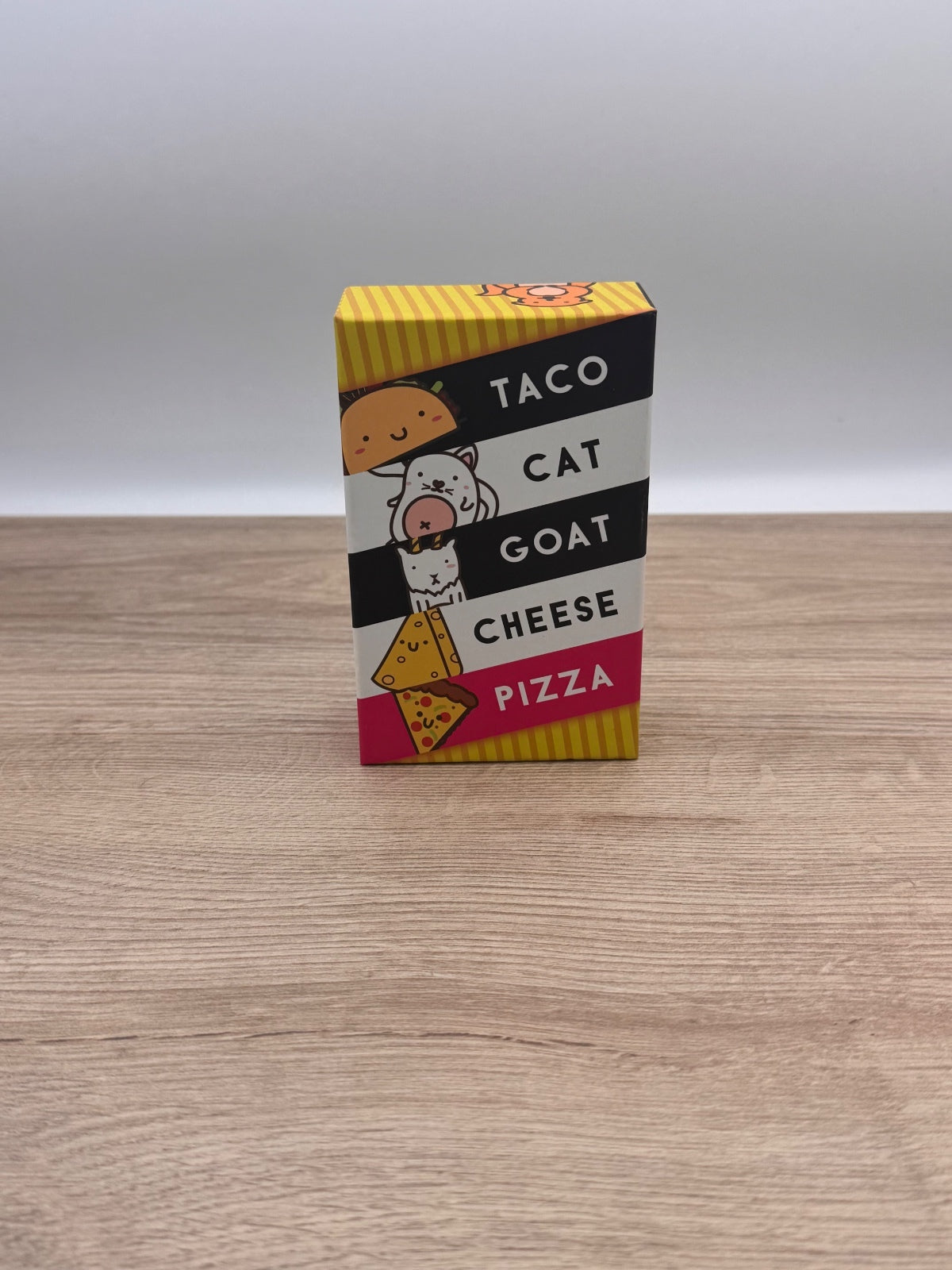 Taco cat goat cheese pizza game, sealed cards