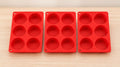 Round Silicone Molds 6 Cavity 2 Inch | Baking Craft Wax Mold | Choose 1 2 3 or 6 Red Molds