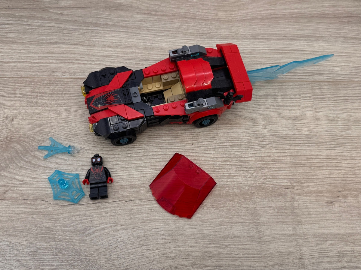 LEGO 76244 Miles Morales vs. Morbius – Complete w/ Both Minifigures Box & Manual