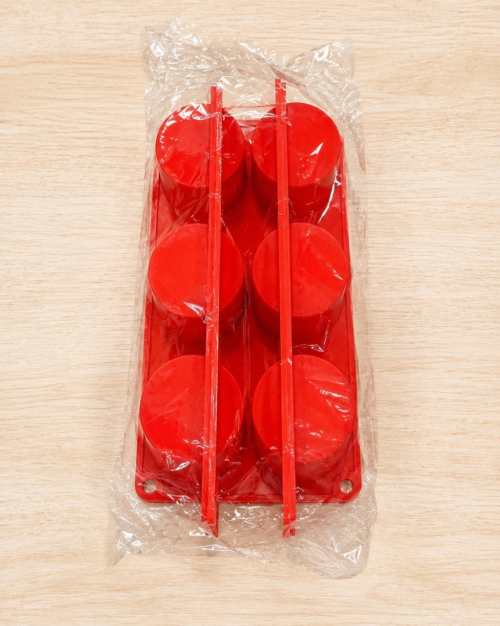 Round Silicone Molds 6 Cavity 2 Inch | Baking Craft Wax Mold | Choose 1 2 3 or 6 Red Molds