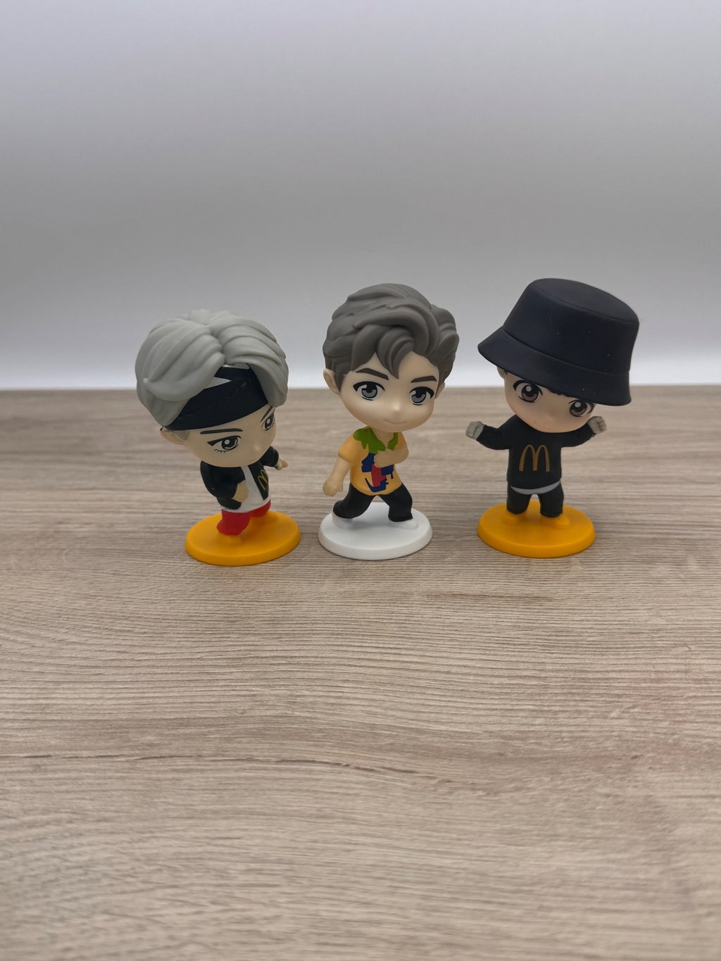 McDonald's BTS TinyTAN Figure Lot of 3 Collectible Toys