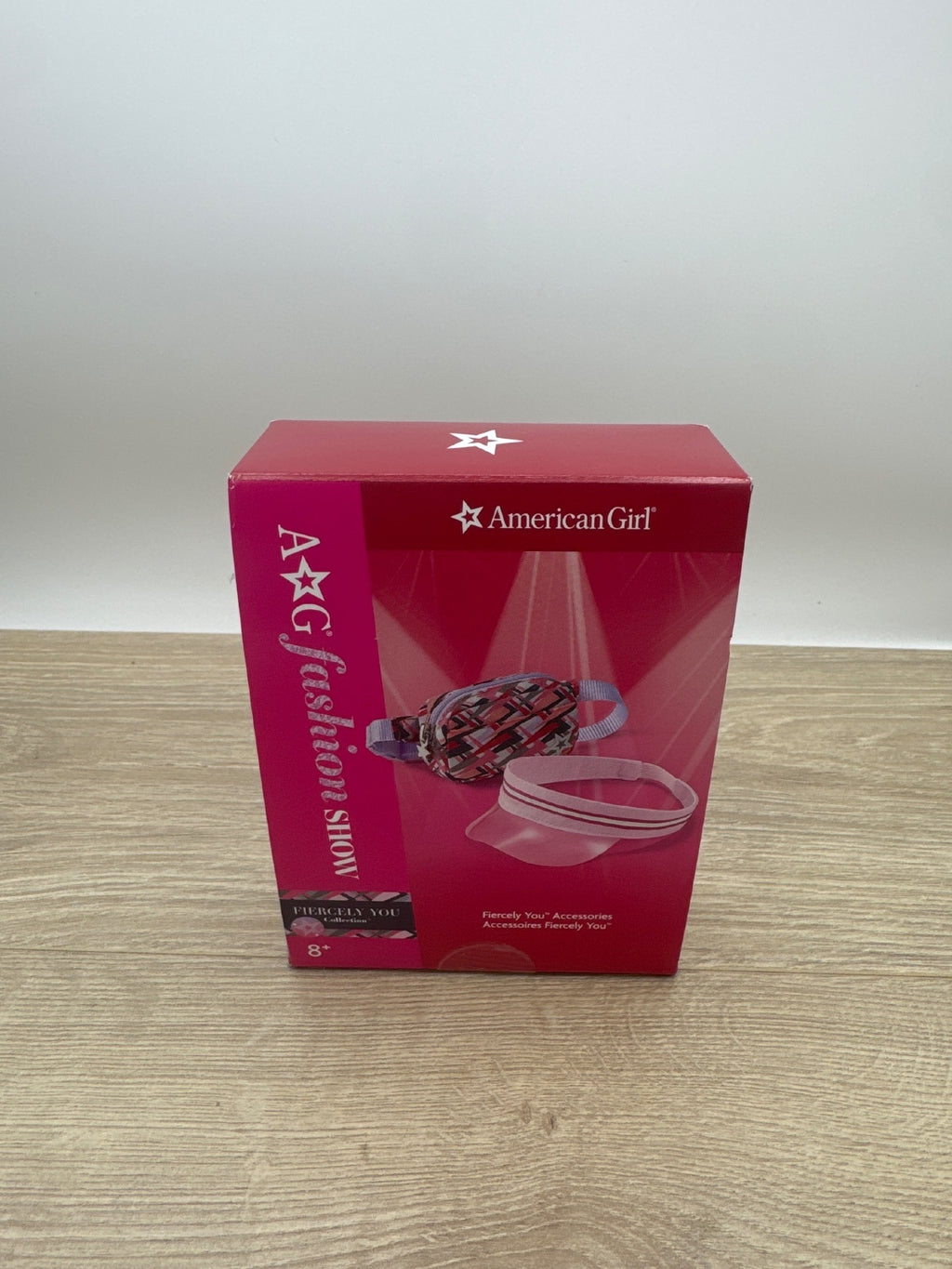 American Girl Fashion Show Accessory Set - Pink Visor and Patterned Fanny Pack