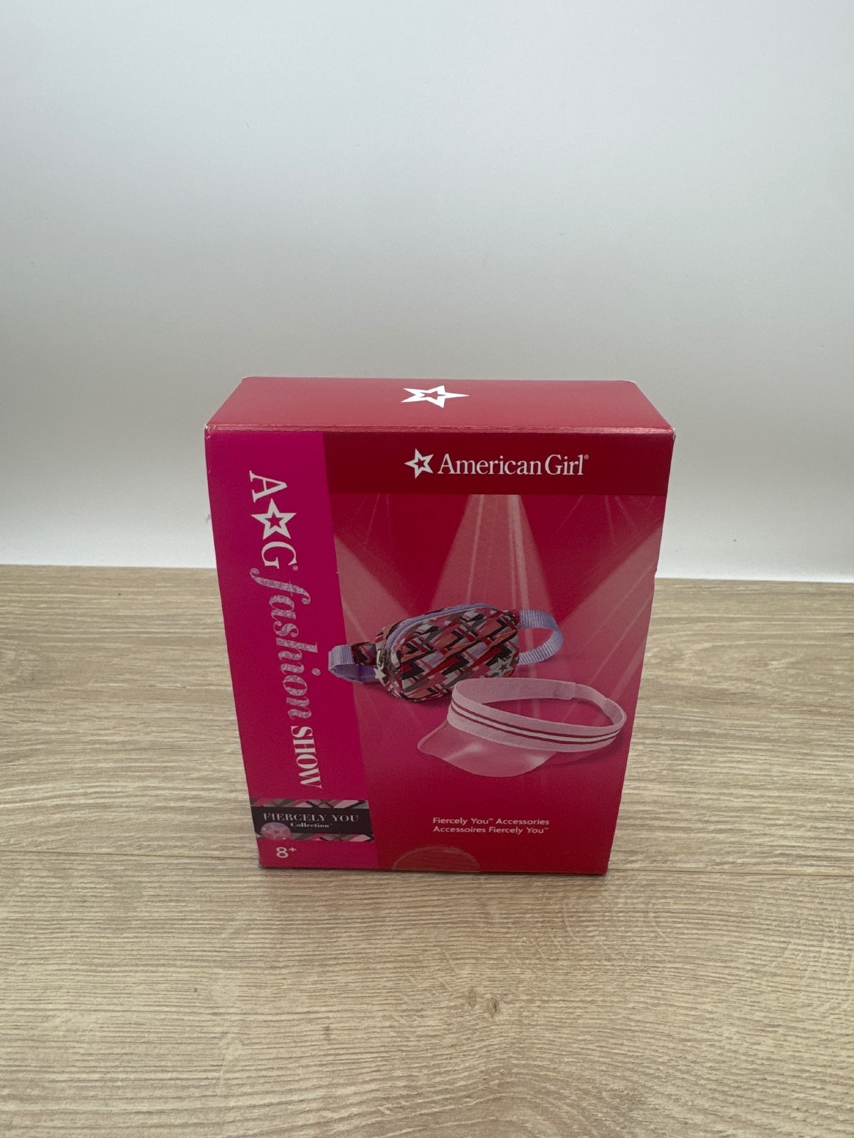 American Girl Fashion Show Accessory Set - Pink Visor and Patterned Fanny Pack