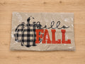 Hello Fall Buffalo Plaid Pumpkin Decorative Throw Pillow Cover Zippered