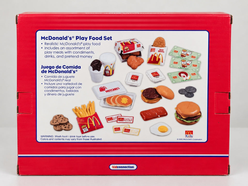 Vintage 2005 McDonald's Kid Connection Play Food Set 35pc