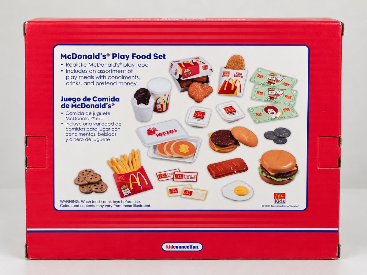 Vintage 2005 McDonald's Kid Connection Play Food Set 35pc