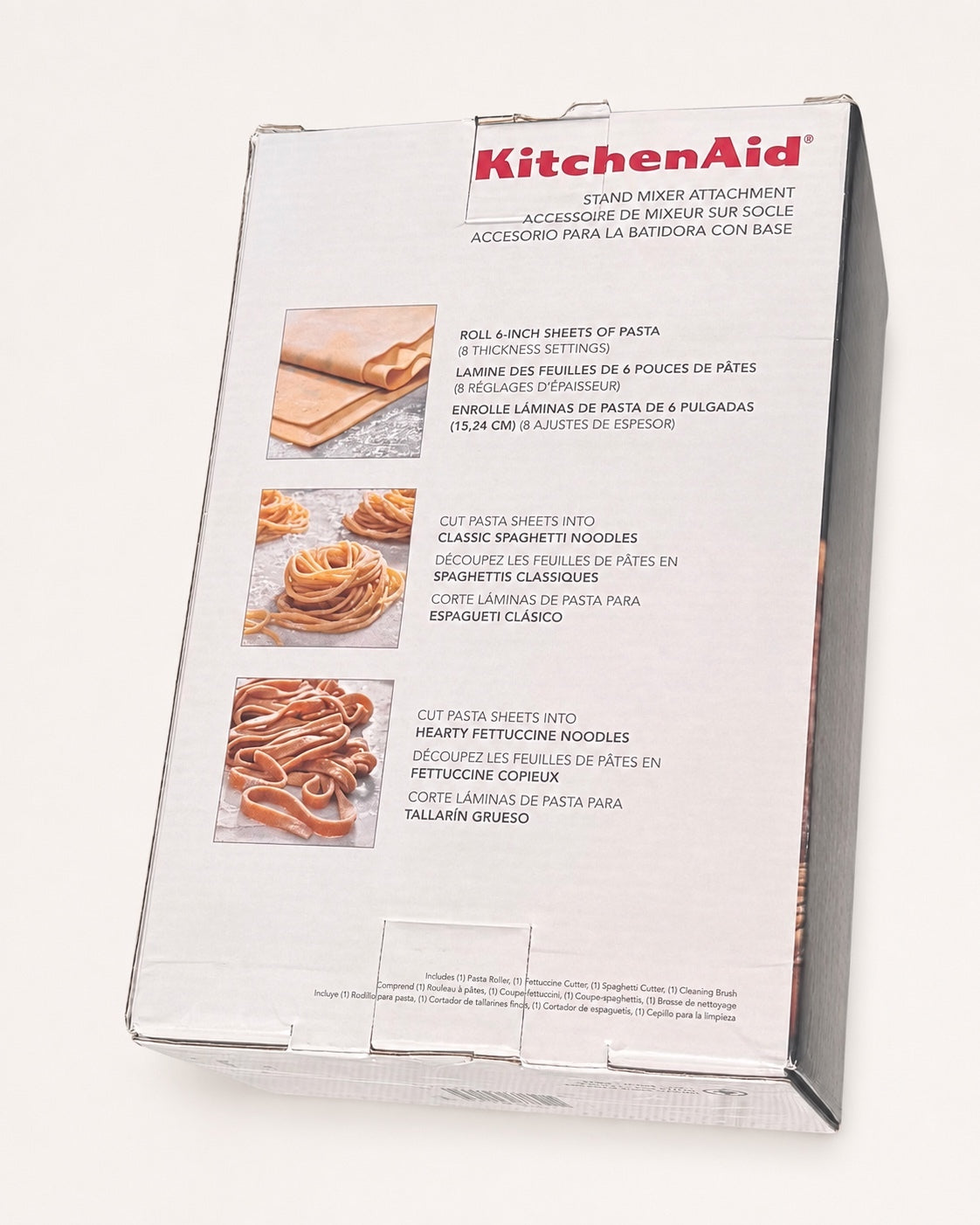 KitchenAid KSMPRA 3-Piece Pasta Roller & Cutter Set NEW