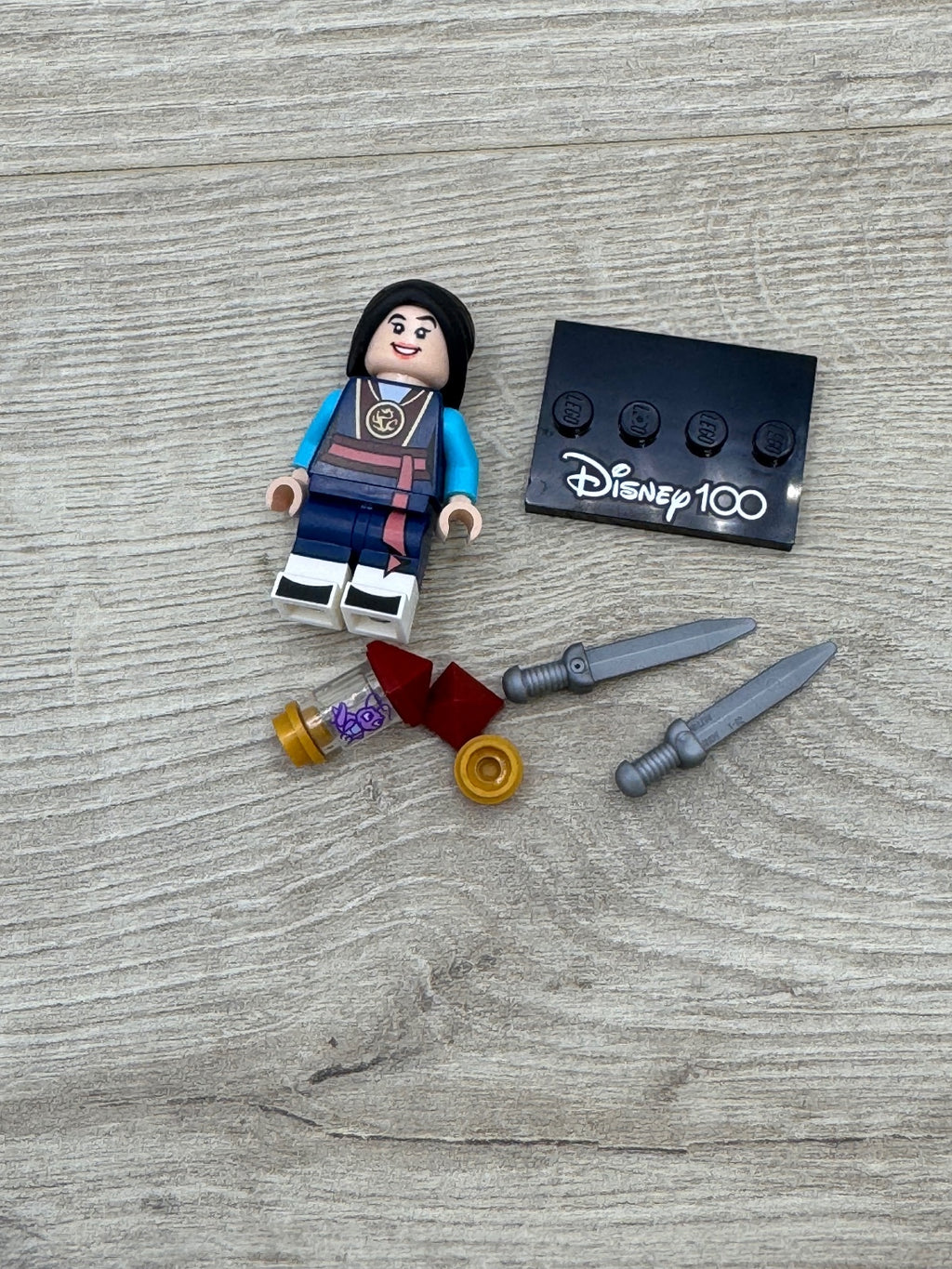 LEGO Disney 100 CMF Mulan dis100 - 71038 Minifigure Complete Bag Insert