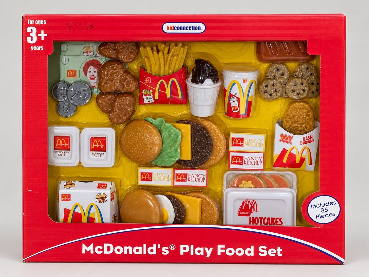 Vintage 2005 McDonald's Kid Connection Play Food Set 35pc