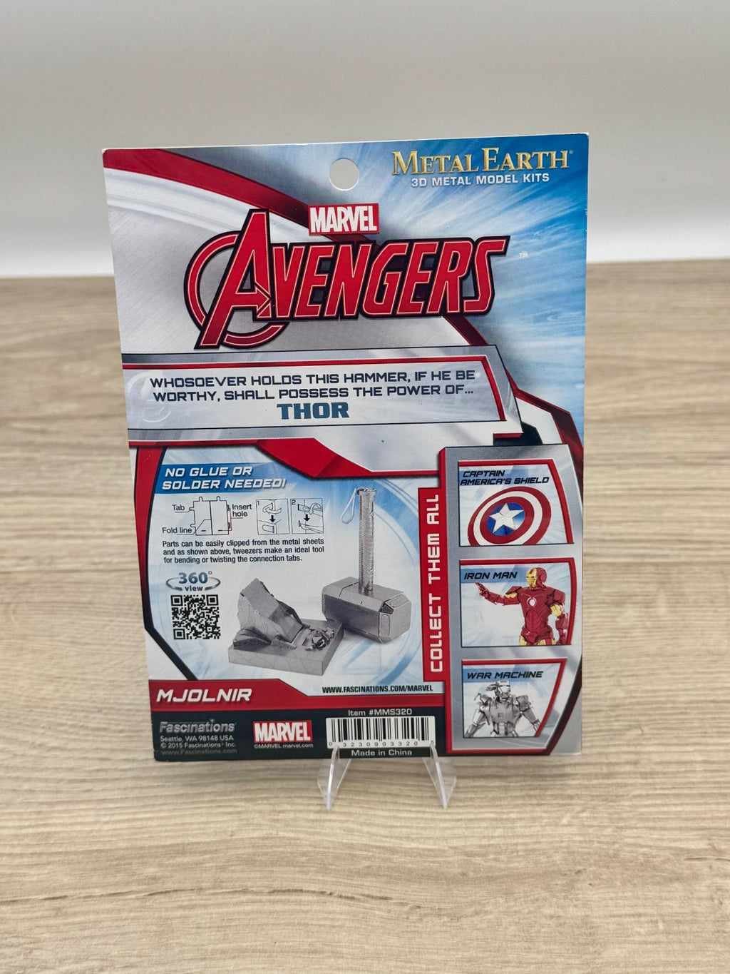 Metal Earth Marvel Avengers Mjolnir Thor Hammer MMS320 Kit