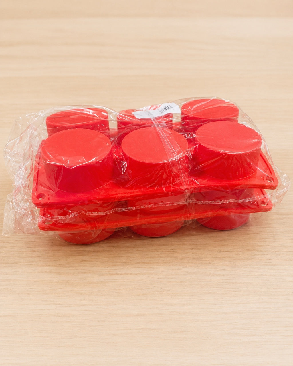 Round Silicone Molds 6 Cavity 2 Inch | Baking Craft Wax Mold | Choose 1 2 3 or 6 Red Molds