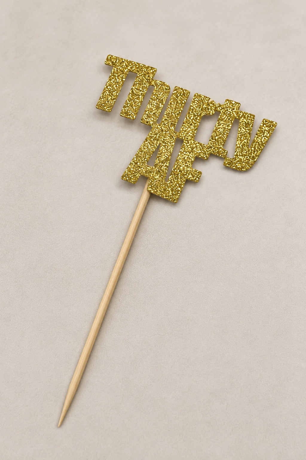 Thirty AF Gold Glitter Cupcake Toppers 24 Count 30th Birthday Party Supplies NEW