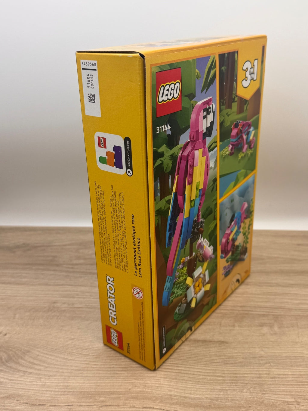 LEGO Creator 3-in-1 31144 Exotic Pink Parrot 253 Pieces NEW SEALED Retired