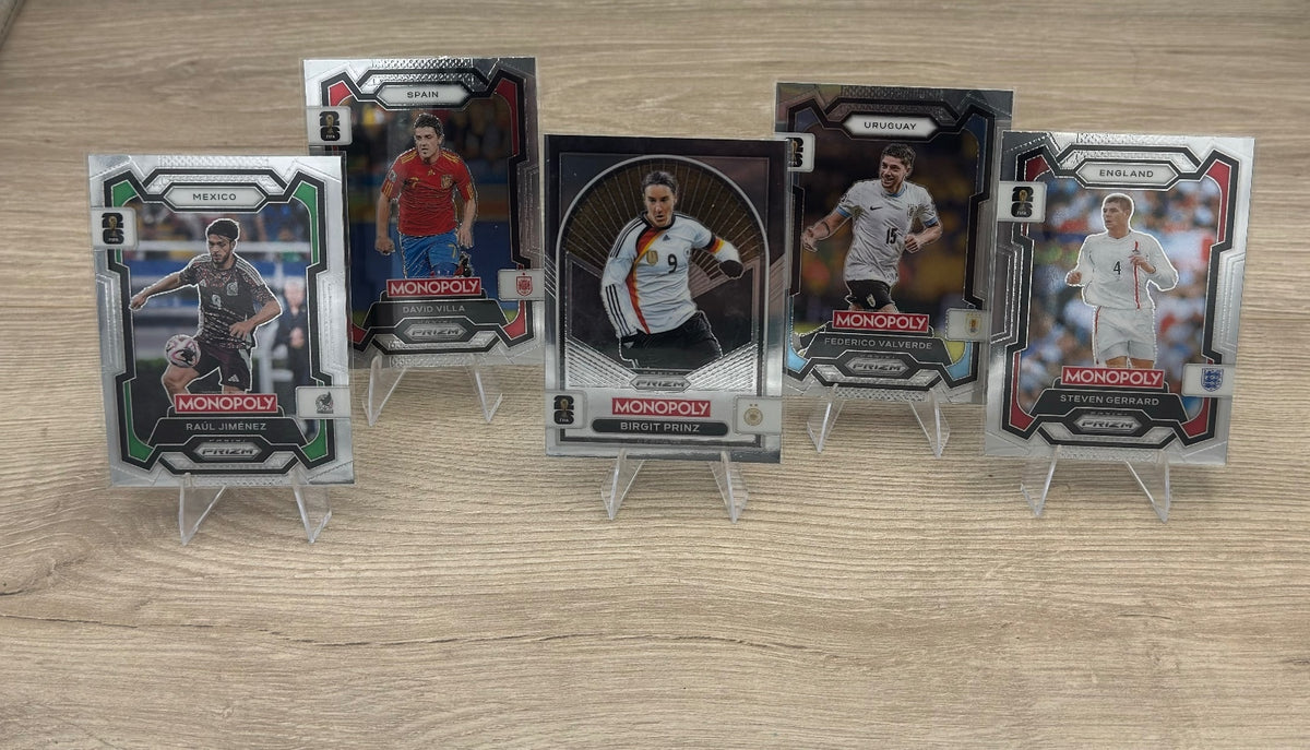 2026 Prizm Monopoly FIFA 5 Card Lot Gerrard Villa Valverde