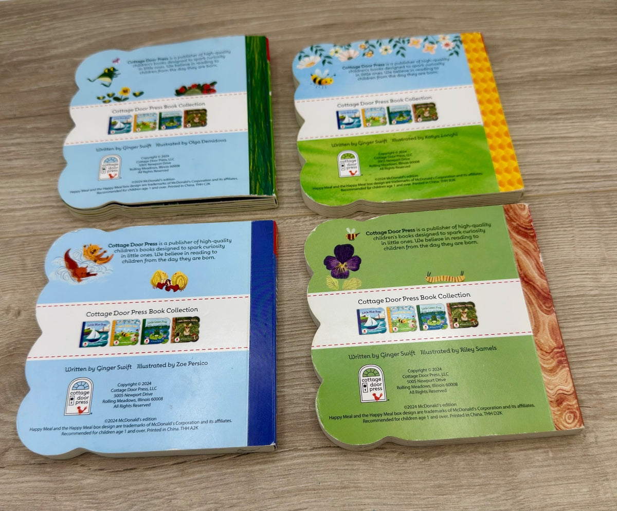 McDonald's Happy Meal Readers 4 Book Set Frog Bee Boat Mouse