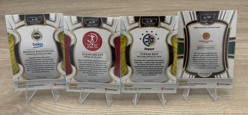 2025-26 Select EuroLeague Prizm Parallel 4 Card Lot