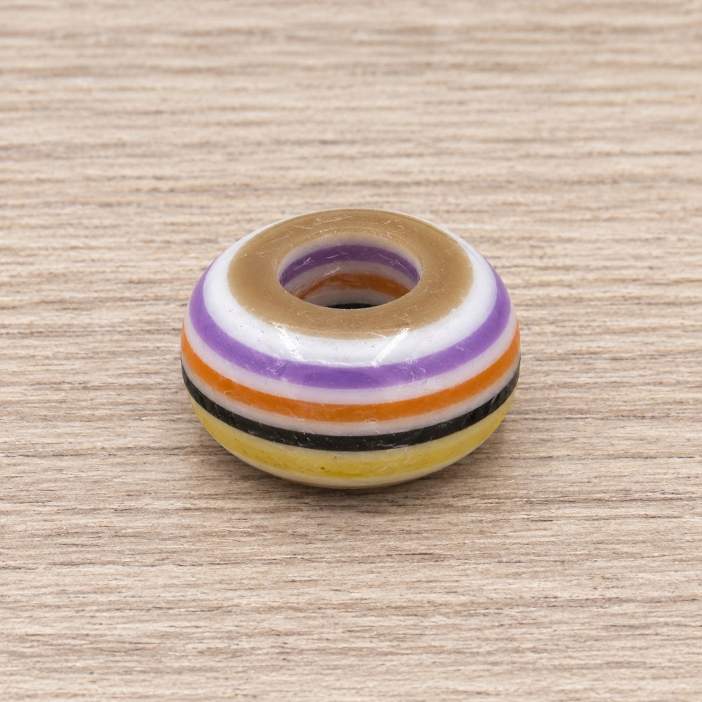 Set of 5 Colorful Rainbow Stackable Ring beads