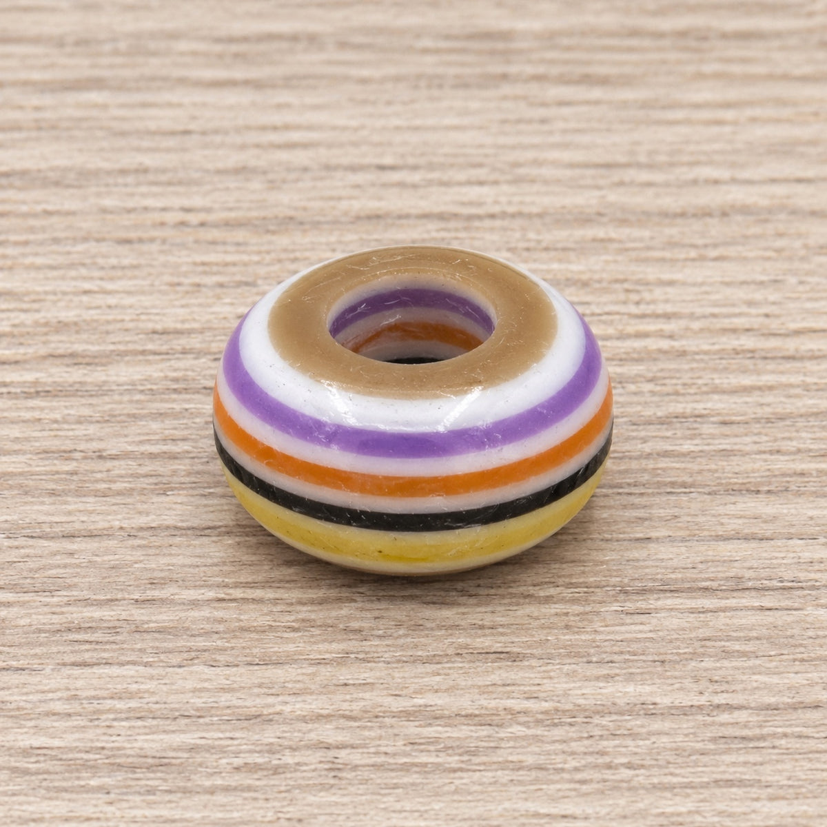 Set of 5 Colorful Rainbow Stackable Ring beads
