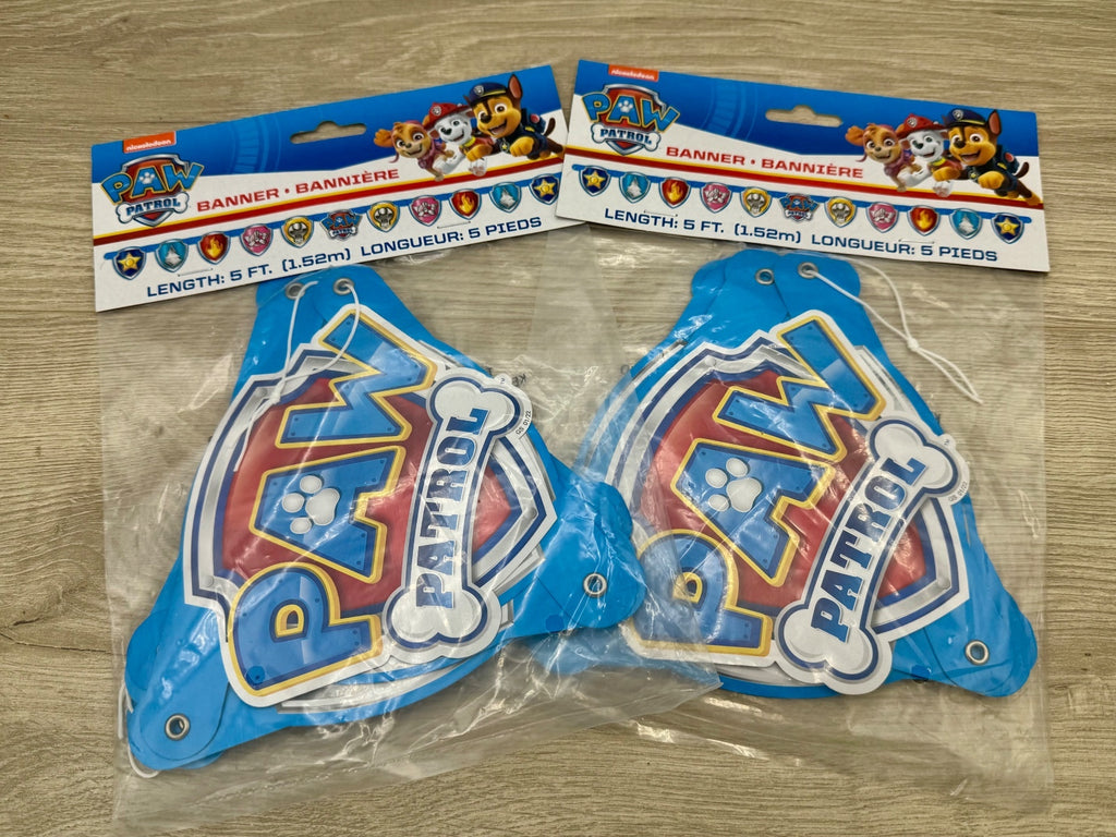 PAW Patrol Party Lot 32 Loot Bags 2 Banners New Sealed
