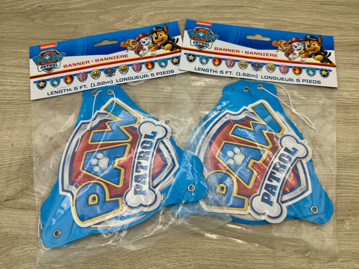 PAW Patrol Party Lot 32 Loot Bags 2 Banners New Sealed