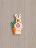 LEGO Series 7 Bunny Suit Guy Minifigure col009 w/ Carrot Rabbit Costume CMF