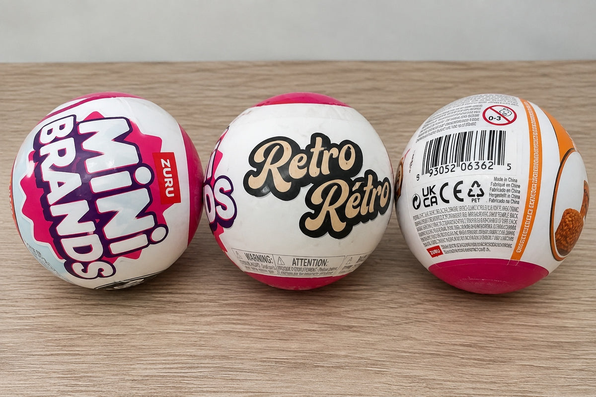ZURU Mini Brands Retro Series Mystery Capsules Sealed Lot of 3
