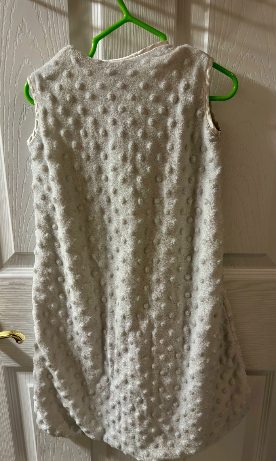 HALO SleepSack Plush Dot Cream Small 0-6M Wearable Blanket
