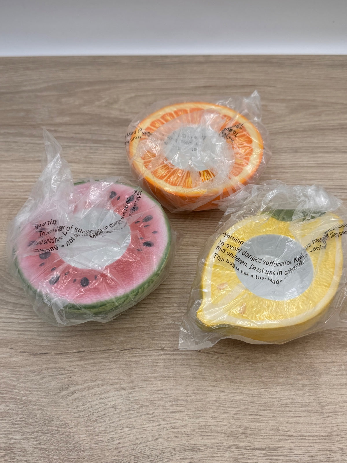 PartyLite P9519 Summer Fest Fruits 3pc Tealight Holders NEW