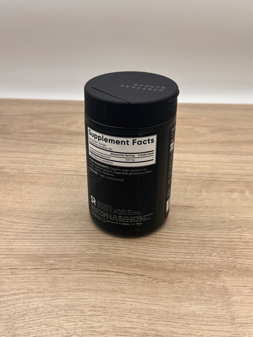 Sports Research L-Theanine 200mg 150 Softgels