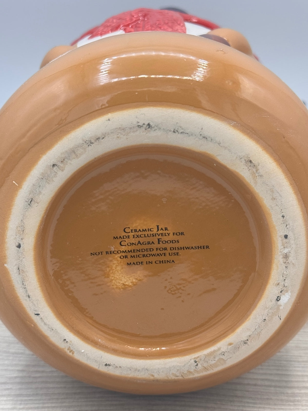 ConAgra Foods Reindeer Ceramic Cookie Jar Christmas Preowned