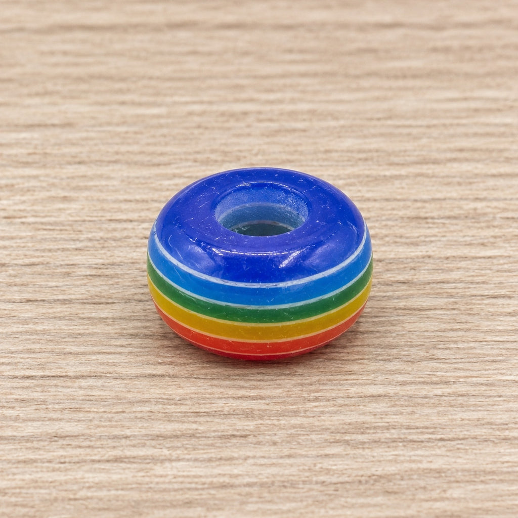 Set of 5 Colorful Rainbow Stackable Ring beads