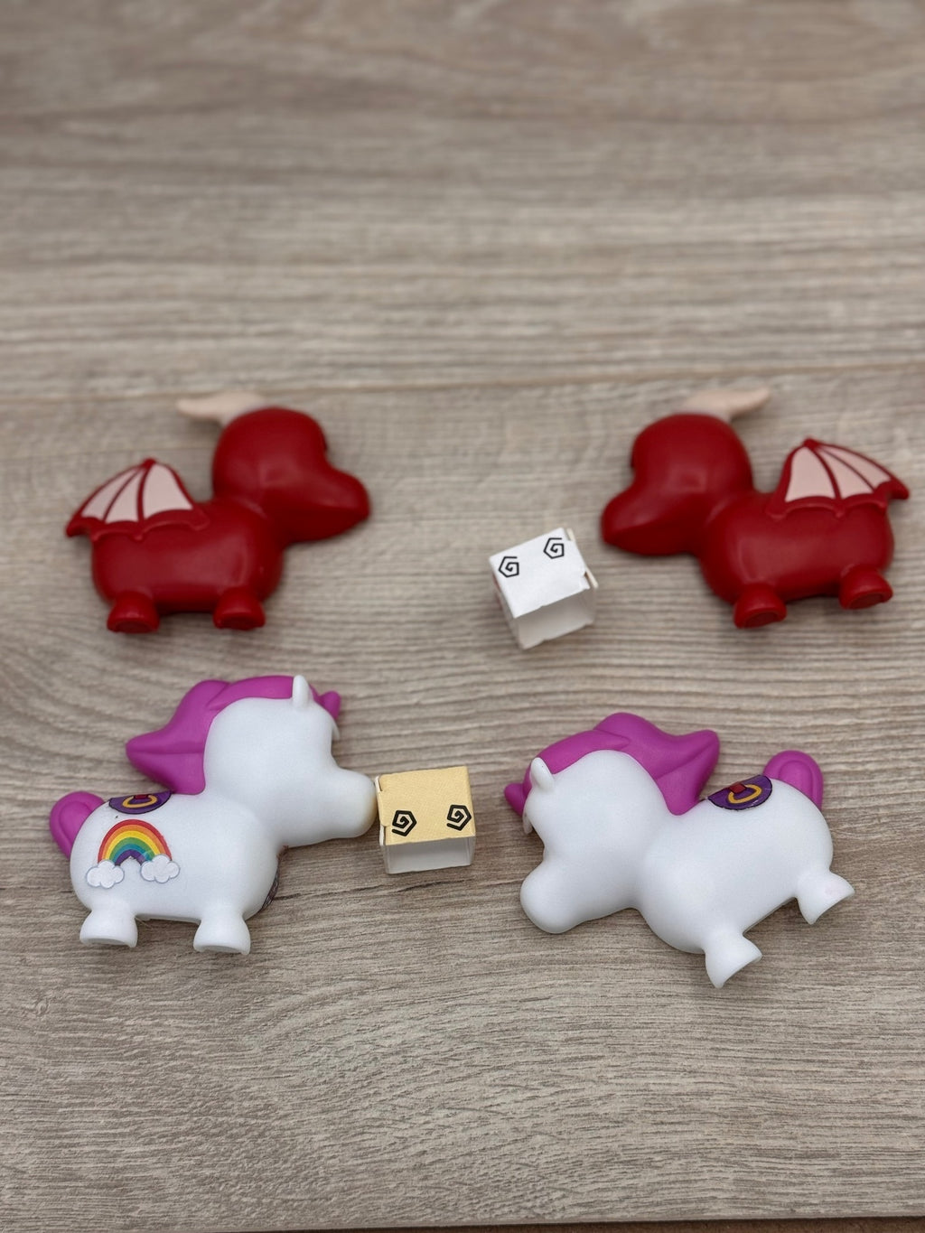 McDonald's Adopt Me Unicorn #4 Dragon #5 Happy Meal Toy Lot 2024, Preowned