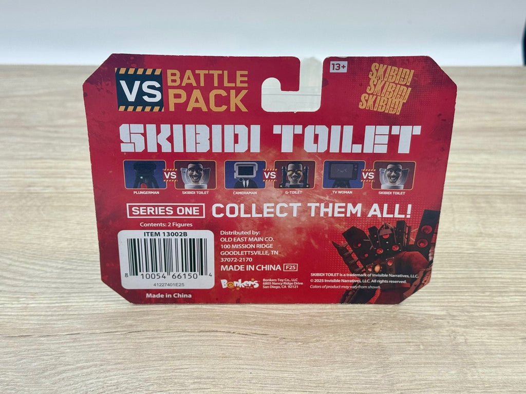 Skibidi Toilet Series 1 Cameraman vs G-Toilet Battle Pack
