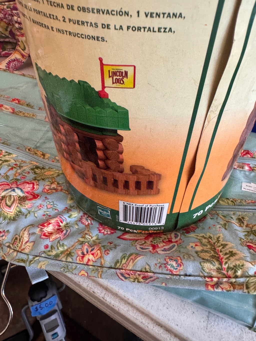 Lincoln Logs Fort Hudson 00913 57/70 Pcs Incomplete