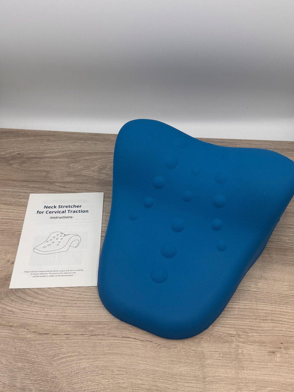 Blue Cervical Traction Neck Stretcher w/ Instructions